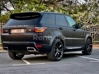 Black Range Rover Sport Dynamic for rent in Abu-Dhabi 2