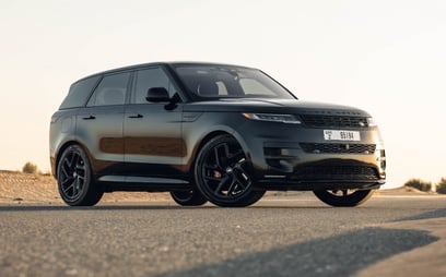 Black Range Rover Sport for rent in Abu-Dhabi