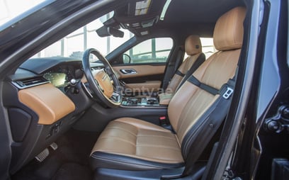Black Range Rover Velar for rent in Dubai 4