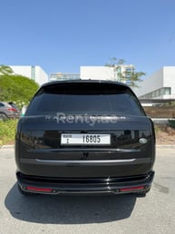 أسود Range Rover Vogue للإيجار في Abu-Dhabi 2