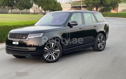 Black Range Rover Vogue for rent in Abu-Dhabi