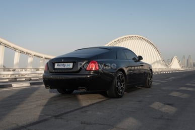 Black Rolls Royce Wraith Black Badge for rent in Dubai 3