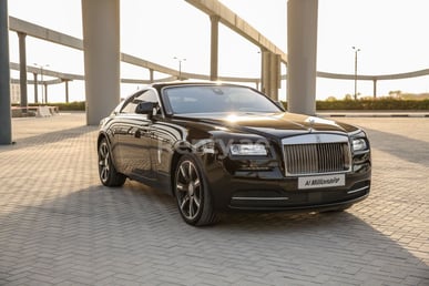 Nero Rolls Royce Wraith in affitto a Abu-Dhabi