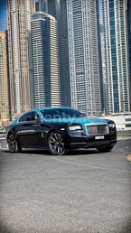 Nero Rolls Royce Wraith in affitto a Dubai 2