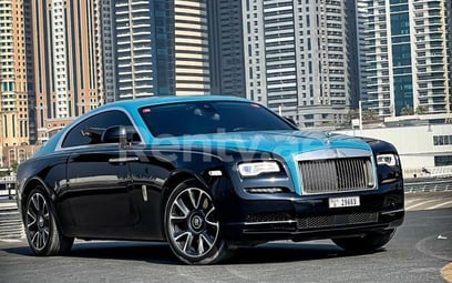 Noir Rolls Royce Wraith en location à Dubai