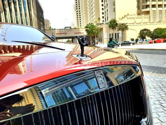 Black Rolls Royce Wraith- BLACK BADGE for rent in Abu-Dhabi 2