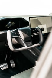 Black Tesla Model X Plaid for rent in Dubai 4