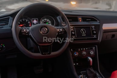 Black Volkswagen Tiguan for rent in Dubai 2