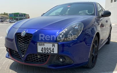 Blue Alfa Romeo Giulietta for rent in Dubai