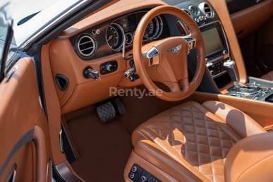 Blue Bentley GT Convertible for rent in Dubai 1