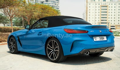 Blue BMW Z4 for rent in Sharjah 3