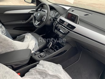 Blue BMW X2 for rent in Dubai 2