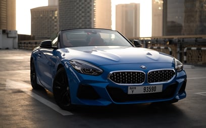 Blue BMW Z4 for rent in Abu-Dhabi