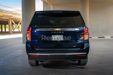 Blue Chevrolet Tahoe for rent in Dubai 1