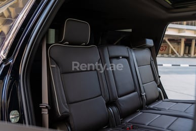 Blue Chevrolet Tahoe for rent in Dubai 5