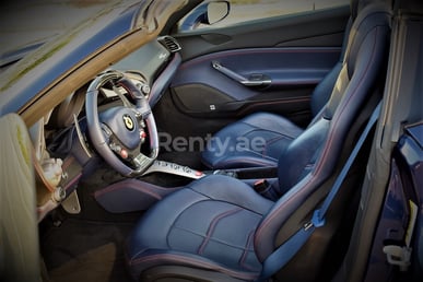 Blue Ferrari 488 Spyder for rent in Abu-Dhabi 4