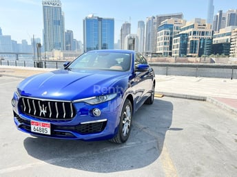 Blue Maserati Levante HYBRID 2022 for rent in Dubai 7