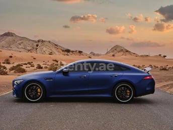 Blue Mercedes GT63s Edition 1 for rent in Dubai 2