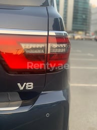 Blue Nissan Patrol V8 for rent in Sharjah 1