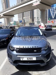 Blue Range Rover Discovery for rent in Sharjah 2