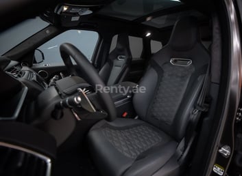 Brown Range Rover Sport SVR for rent in Abu-Dhabi 1