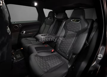 Brown Range Rover Sport SVR for rent in Sharjah 4