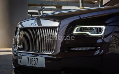 Dark Brown Rolls Royce Dawn for rent in Dubai 0