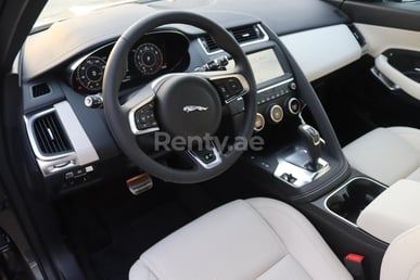 Dark Grey Jaguar E-Pace for rent in Dubai 1