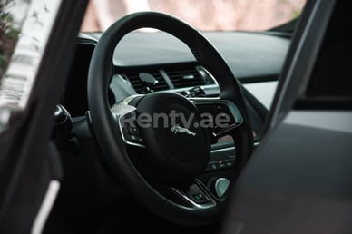 Dark Grey Jaguar E-Pace for rent in Dubai 2