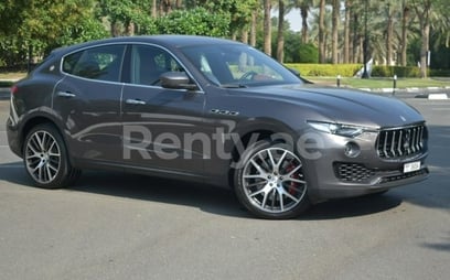 Dark Grey Maserati Levante S for rent in Dubai