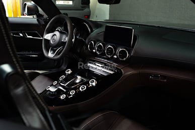 Dark Grey Mercedes GTC cabrio for rent in Dubai 6
