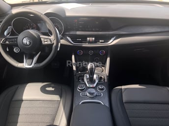 Grün Alfa Romeo Stelvio zur Miete in Sharjah 3