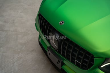 Green Mercedes GLC 63s for rent in Sharjah 2