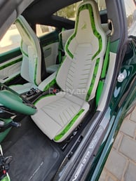 Green Porsche 911 Carrera Turbo S Top Car for rent in Abu-Dhabi 3