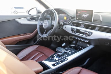 Grey Audi A5 2.0T Quattro Convertible for rent in Dubai 5