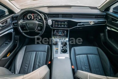 Grey Audi A6 for rent in Abu-Dhabi 2