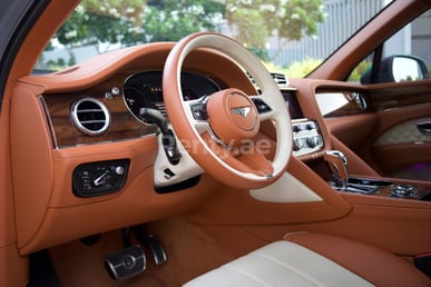 Grey Bentley Bentayga for rent in Dubai 1