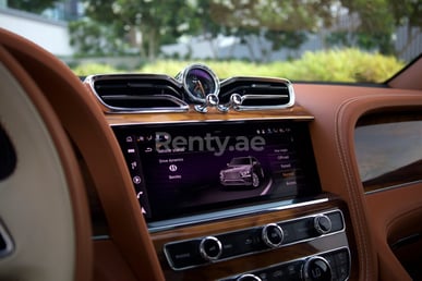 Grey Bentley Bentayga for rent in Dubai 2