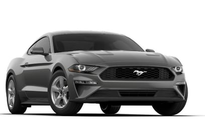 اللون الرمادي Ford Mustang للإيجار في Abu-Dhabi