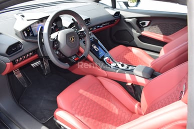 Grey Lamborghini Evo for rent in Dubai 4
