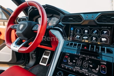 Black Lamborghini Urus for rent in Dubai 5