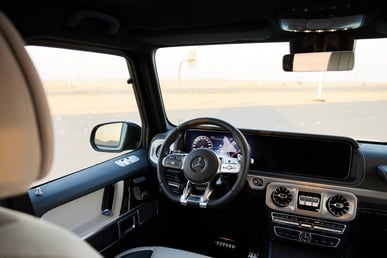 Grey Mercedes G63 AMG for rent in Sharjah 4