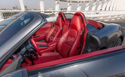 Grey Porsche Boxster for rent in Dubai 5