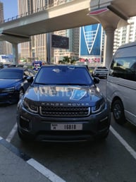 Grey Range Rover Evoque for rent in Sharjah 4