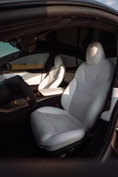 Grey Tesla Model S Long Range for rent in Dubai 4