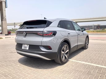 Grey Volkswagen ID.4 for rent in Dubai 5