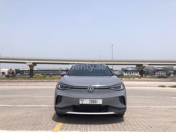 Grey Volkswagen ID.4 for rent in Dubai 7