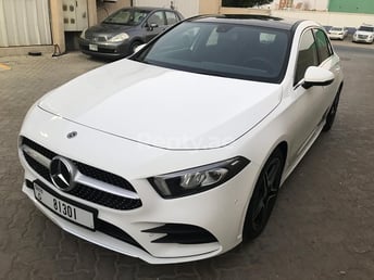 White Mercedes A 250 for rent in Dubai 1