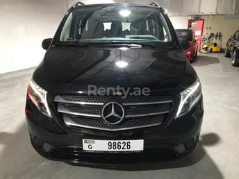 Black Mercedes VITO for rent in Dubai 0