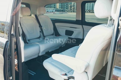 Black Mercedes V Class for rent in Dubai 6